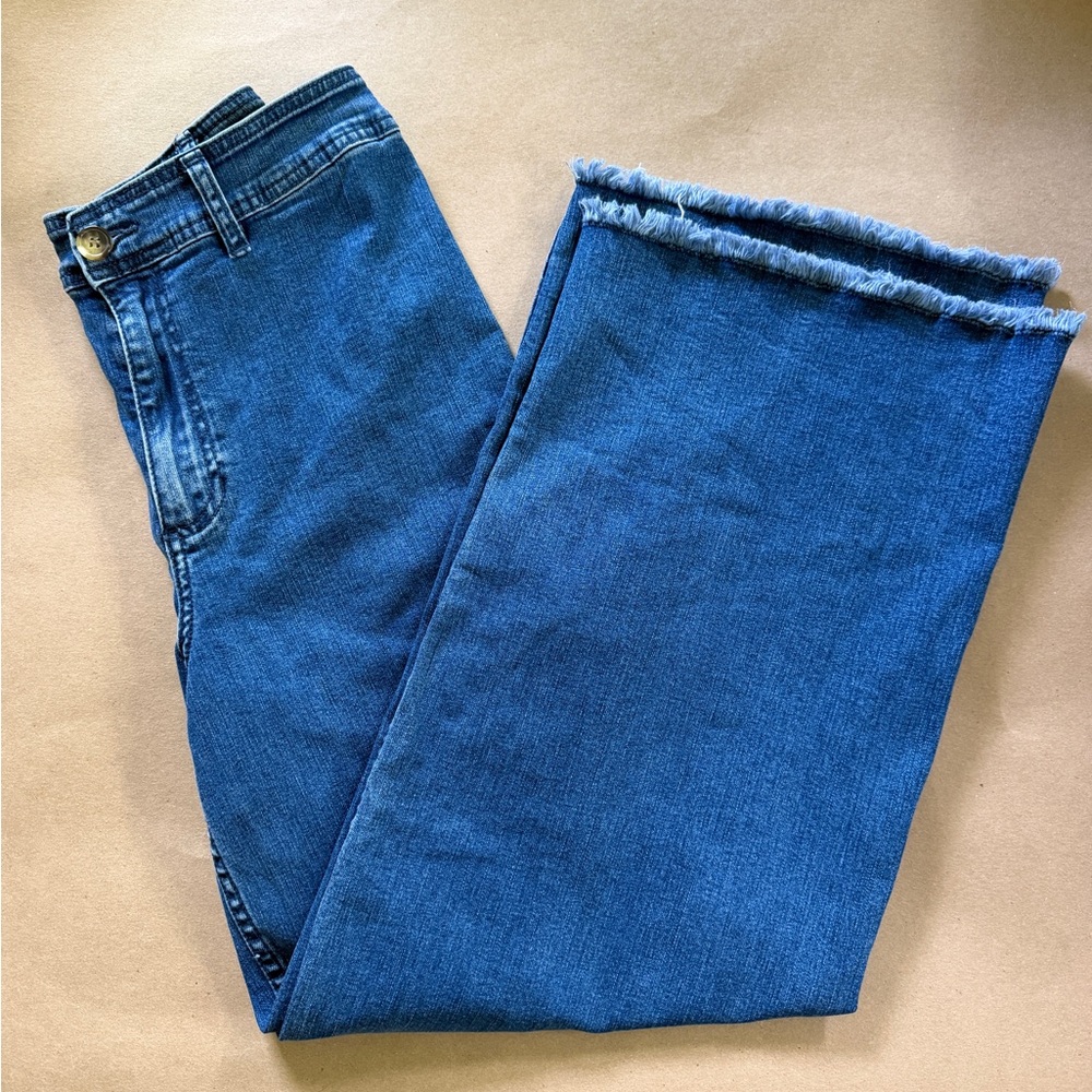 Billabong Flare Blue Denim Jeans with Button Fly